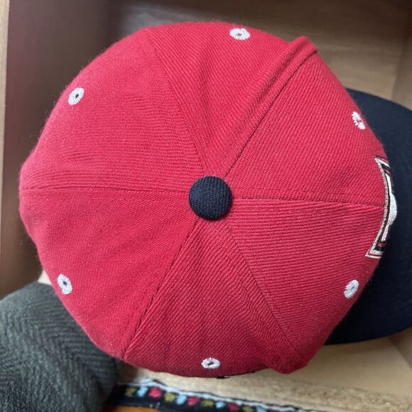 Vintage Indiana Hoosiers Zephyr Wool Blend Fitted Hat Cap Size 7 3/8 Big Logo - Picture 7 of 11